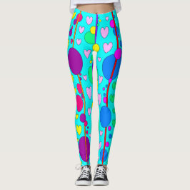 Leggings Burbujas y corazones