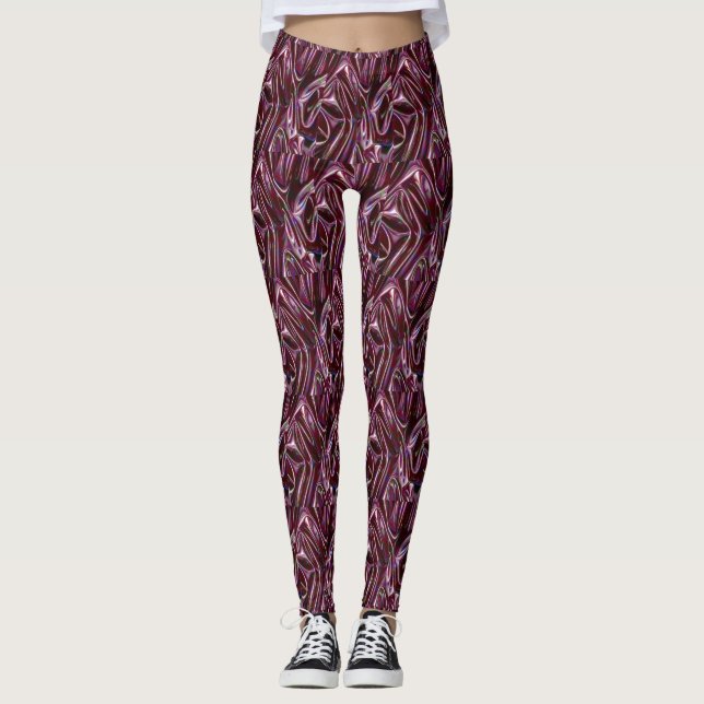 Leggings burgundy chrome (Anverso)