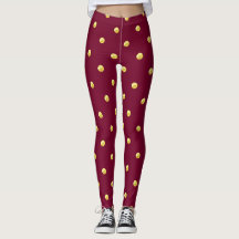 Burgundy y Gold Dot