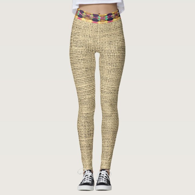 Leggings Burlap Look (Anverso)