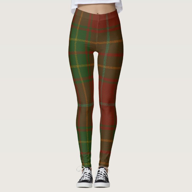Leggings Burnett Tartan Clan Plaid (Anverso)