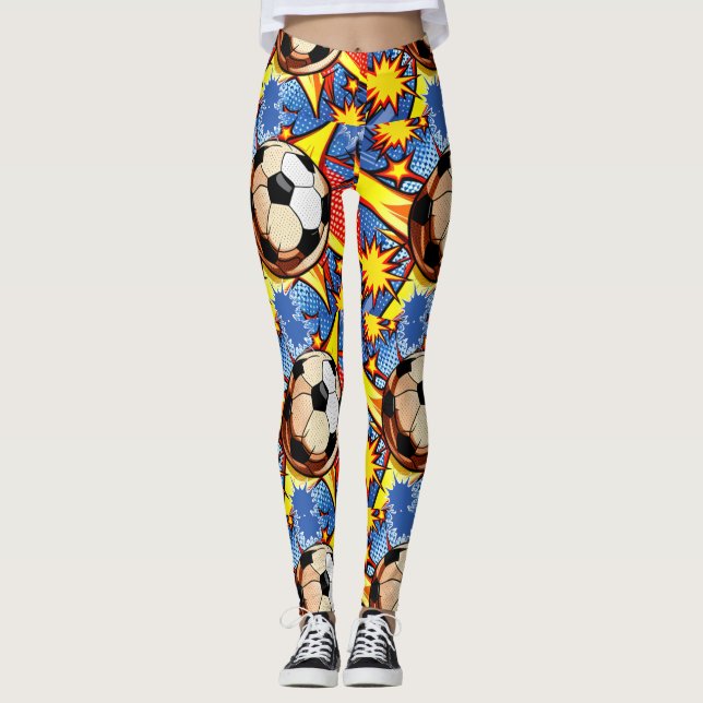 Leggings Burst de fútbol (Anverso)