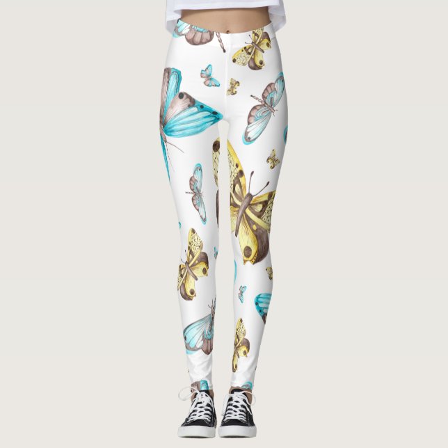 Leggings Butterfly Art Drawing (Anverso)