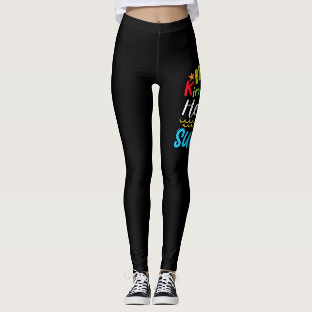 Leggings Bye Bye Kindergarten Hola verano (Anverso)