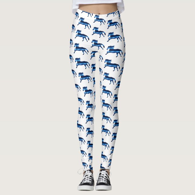 Leggings Caballo azul (Anverso)