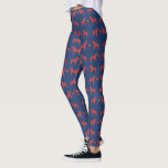 Leggings Caballo azul y rojo Dala con patrón de arte popula<br><div class="desc">Estas divertidas leggings azules presentan un patrón de caballo Dala sueco y corazón en estilo de arte folclórico. Ideal para celebrar la festividad de los Navidades al estilo sueco o como un guiño diario a la herencia, los pantalones se combinan con un chunky y sobredimensionado jersey de isla para un...</div>
