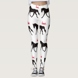 Leggings Caballo, corazones y amor