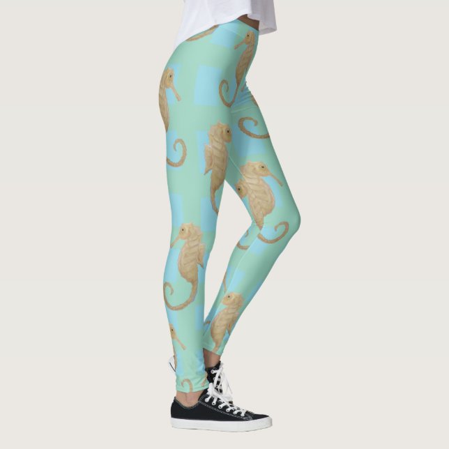 Leggings Caballo de mar Pescado Maureen Girard Fuerza Océan (Derecha)