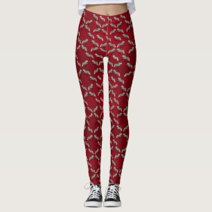 Leggings Caballo islandés Astra en rojo