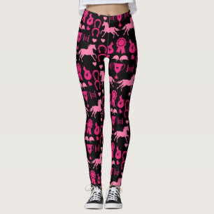 Leggings Caballo rosado