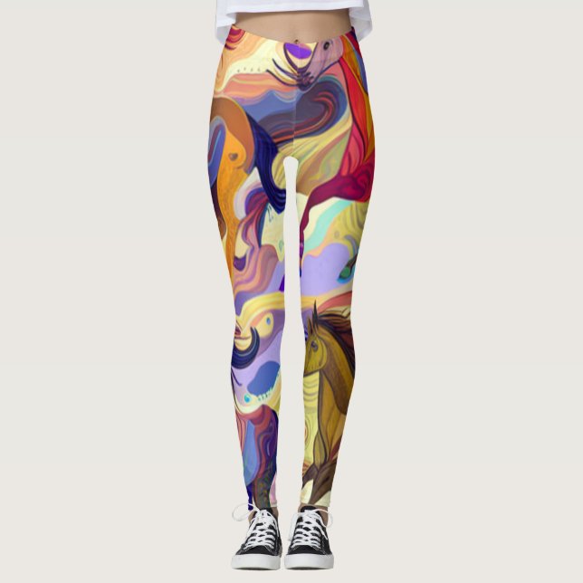 Leggings Caballos salvajes (Anverso)
