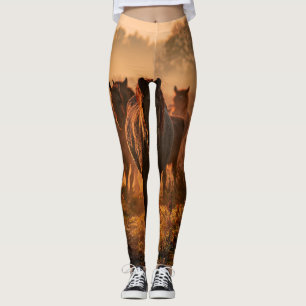 Leggings Caballos salvajes: Encuentro de Intenso Contacto d