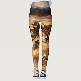 Leggings Caballos Salvajes: Majestad Animal Artístico.