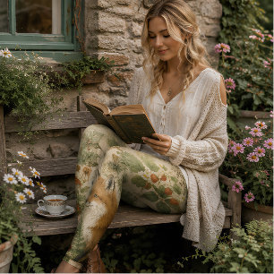 Leggings Cabaña Bosque Zorro Fresa Silvestre Botánica Cotta