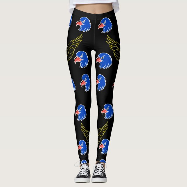 Leggings Cabeceras de águila majestuosas, audaces e intrépi (Anverso)