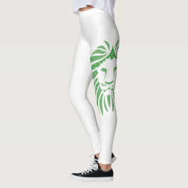 Leggings Cabeza De León Verde Sobre Cualquier Leguera De Co