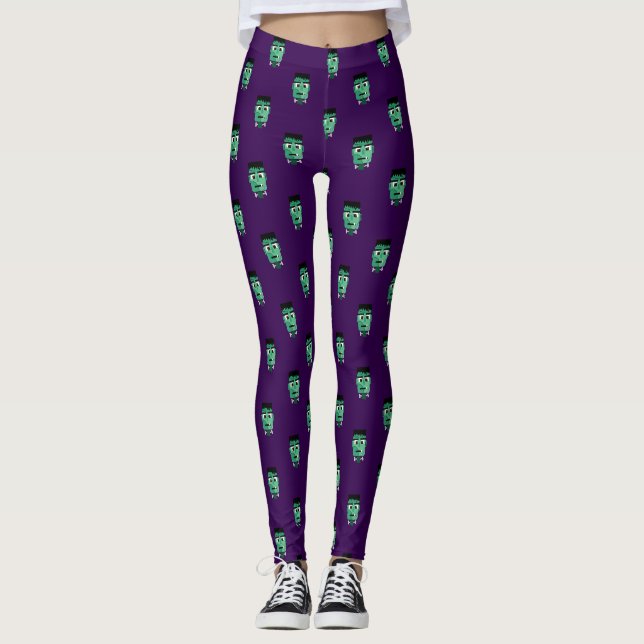 Leggings Cabeza del Monstruo de Frankenstein (Anverso)