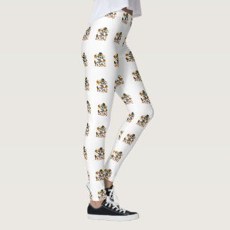 Leggings Cabra esqueleto espeluznante linda con sombrero de