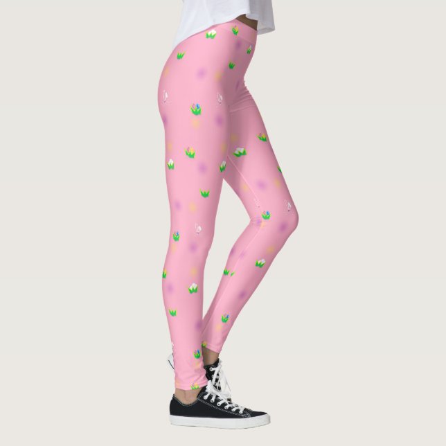 Leggings cacería rosa de Pascua (Derecha)