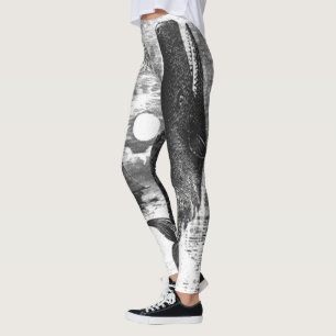 Leggings Cachalote Rompiendo la Superficie, Animales de Vid