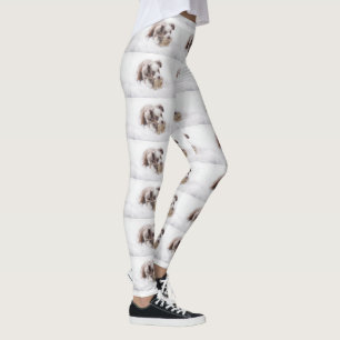 Leggings cachorro aussie merle rojo