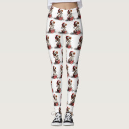 Leggings Cachorro de Navidad lindo en caja de regalo