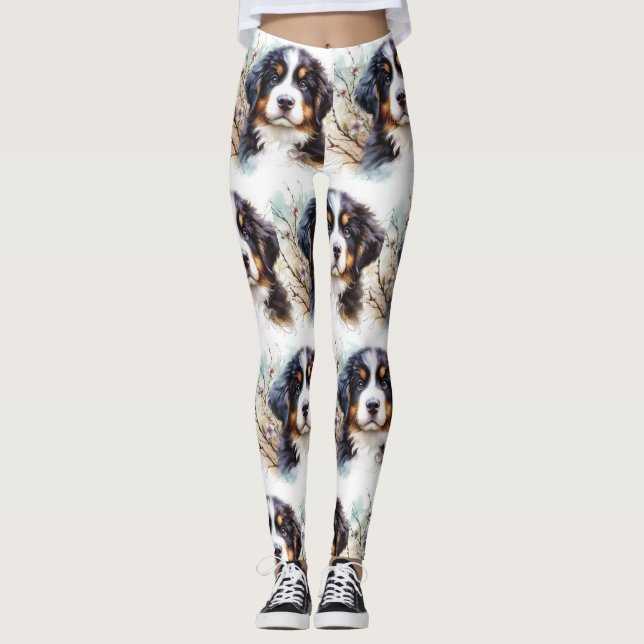 Leggings cachorro de perro de montaña de Berna AI  (Anverso)