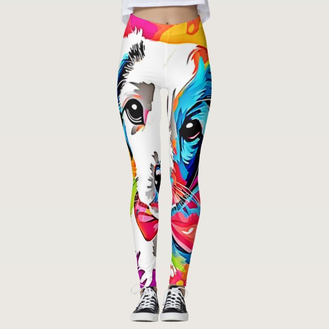 Leggings Cachorro Pop Art (Anverso)