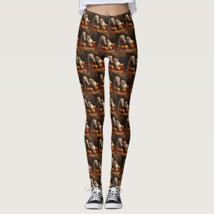 Leggings Cachorro Shar Pei Delicia de Otoño Calabaza