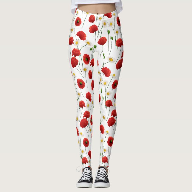 Leggings Cachorros y daisias (Anverso)