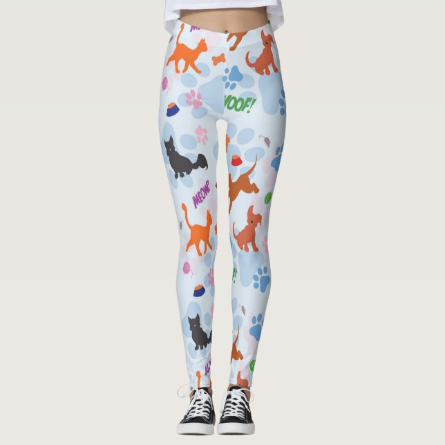 Leggings Cachorros y gatitos (Anverso)