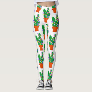 Leggings cactus christmas