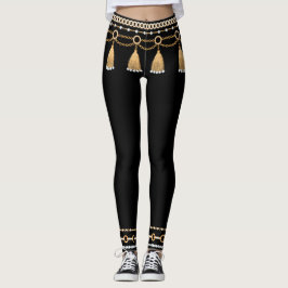 Leggings Cadenas de bailarina Belly falsas