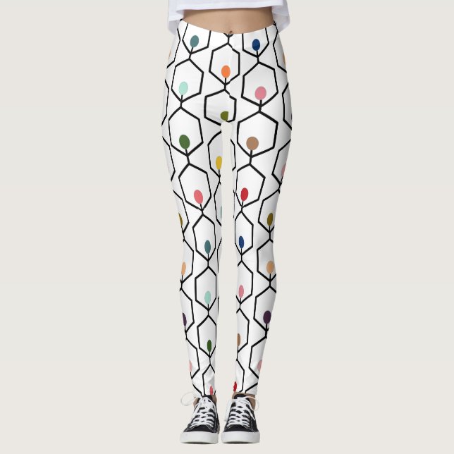 Leggings Cadenas de hexágonos (Anverso)