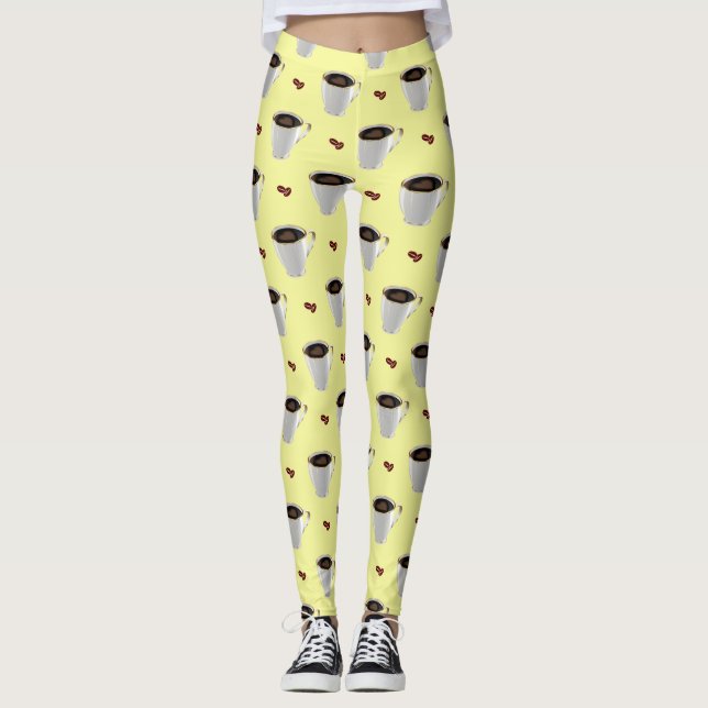 LEGGINGS CAFÉ CUPS & BEANS (Anverso)