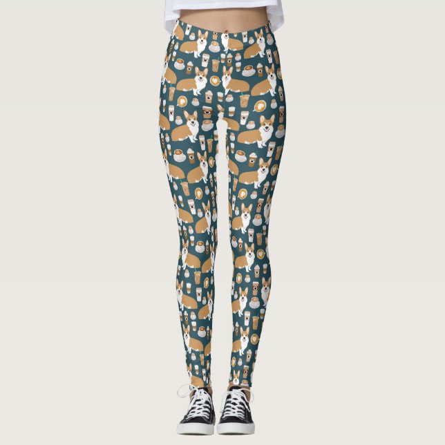 Leggings Café del Corgi - polainas (Anverso)