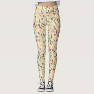 Leggings Caída Colorida de la Hoja de Otoño Medley