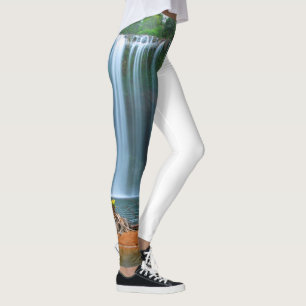 LEGGINGS CAÍDA DE AGUA DE FLORES AMARILLOS
