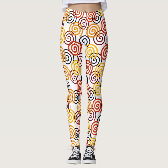 Leggings Caída de Swirls (Anverso)