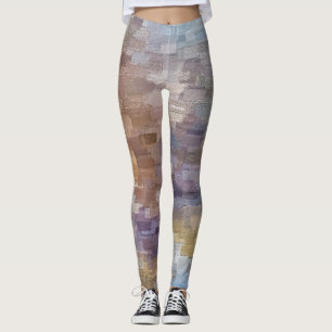 Leggings Caída del invierno de Brick Abstract