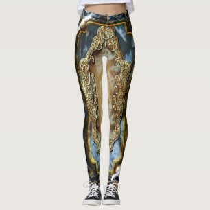 Leggings Caída elegante barroca del remolino del vintage