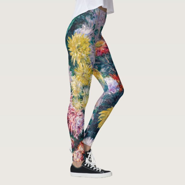 Leggings Caillebotte - Crisantemo blanco y amarillo (Derecha)