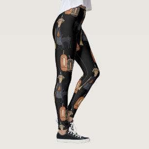 Leggings Calabaza, bruja, gato Halloween