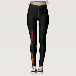 Leggings Calabaza, corazón en mano de esqueleto