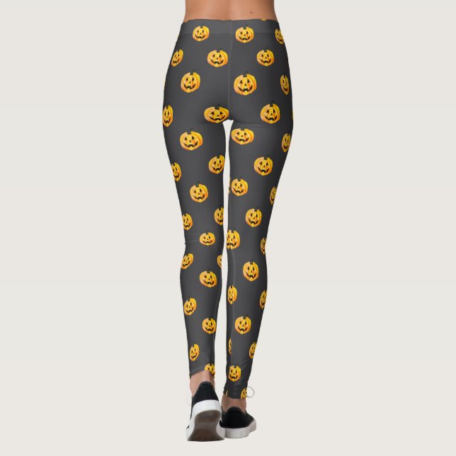 Leggings Calabaza de Jack O Lantern Halloween (Reverso)