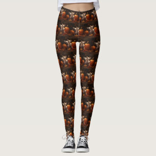 Leggings Calabaza deslumbrante de Chihuahua Puppy Autumn