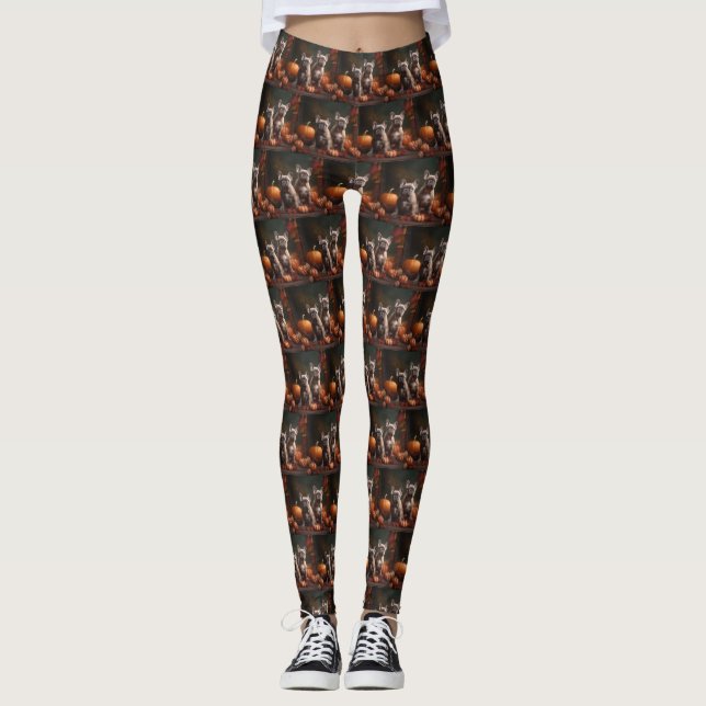 Leggings Calabaza deslumbrante del otoño de la cachorro del (Anverso)