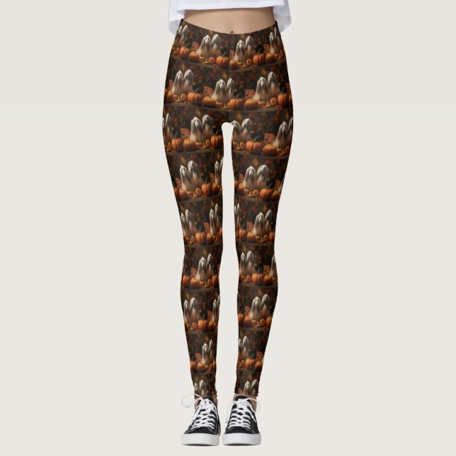 Leggings Calabaza deslumbrante del otoño en afganistán (Anverso)