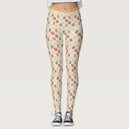 Leggings Calabaza Halloween naranja amarillo verde