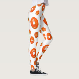Leggings Calabaza naranja se burla de las leyendas gráficas